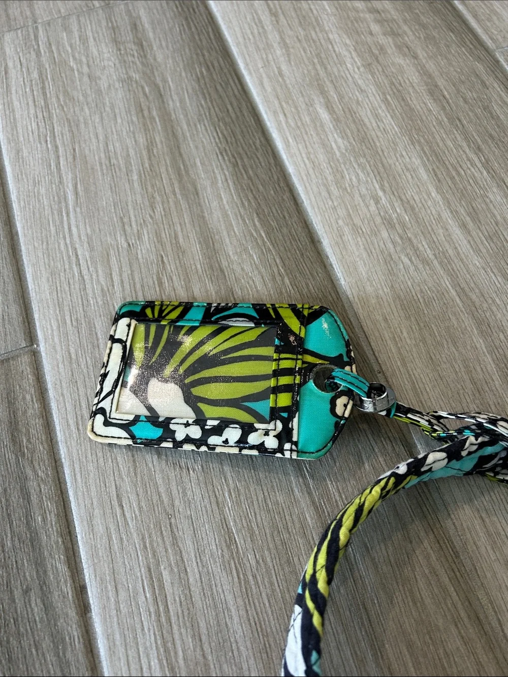 Vera Bradley Floral Quilted Tote Bag - Blue, Green & White